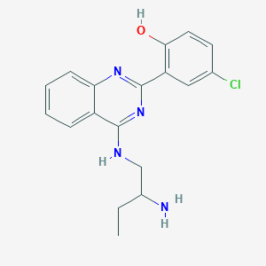 molecular formula C18H19ClN4O B11828434 Quinazolin-2-yl]-4-chloro-phenol 
