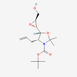 molecular formula C16H27NO5 B11828475 tert-butyl (4R,5R)-4-allyl-5-((2S,3S)-3-(hydroxymethyl)oxiran-2-yl)-2,2-dimethyloxazolidine-3-carboxylate 