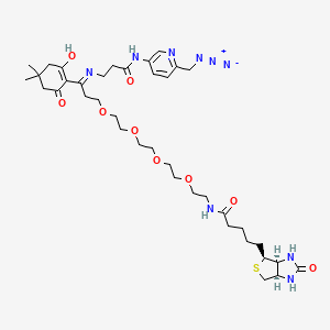 molecular formula C38H57N9O9S B11828508 Dde Biotin-PEG4-Picolyl Azide 