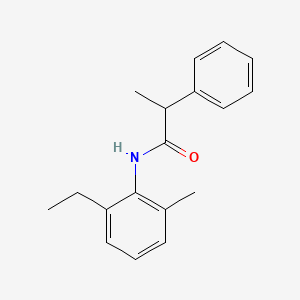 molecular formula C18H21NO B1182854 N-(2-ethyl-6-methylphenyl)-2-phenylpropanamide 