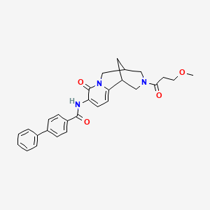 molecular formula C28H29N3O4 B11828554 a][1,5]Diazocin-9-yl]-amide 