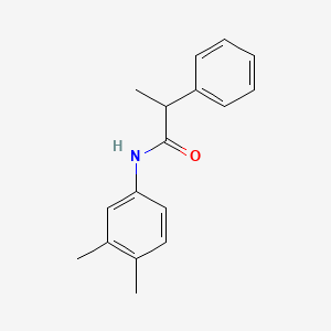 molecular formula C17H19NO B1182862 N-(3,4-dimethylphenyl)-2-phenylpropanamide 