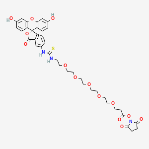 molecular formula C38H41N3O14S B11828659 Fluorescein-PEG5-NHS ester 