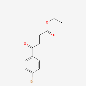 molecular formula C13H15BrO3 B11828735 Isopropyl 4-(4-bromophenyl)-4-oxobutanoate 