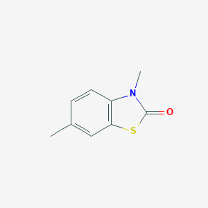 molecular formula C9H9NOS B011829 2(3H)-Benzothiazolone,3,6-dimethyl-(9CI) CAS No. 100445-18-9