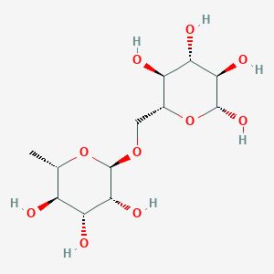molecular formula C12H22O10 B11829124 6-O-(6-deoxy-alpha-L-mannopyranosyl)-beta-D-glucopyranose CAS No. 26184-96-3