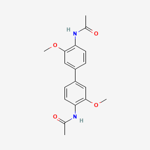 molecular formula C18H20N2O4 B11829139 N,N'-Diacetyldianisidine CAS No. 83310-76-3