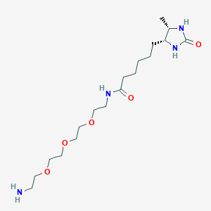 molecular formula C18H36N4O5 B11829155 Amine-PEG3-Desthiobiotin 
