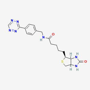 molecular formula C19H23N7O2S B11829199 Tetrazine-biotin 