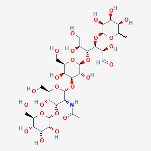 molecular formula C32H55NO25 B11829232 Lacto-N-fucopentaose V 