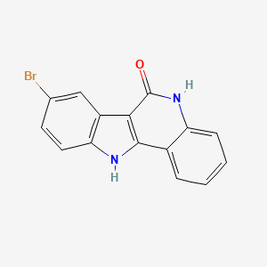 molecular formula C15H9BrN2O B11829268 8-Bromo-5H-indolo[3,2-c]quinolin-6(11H)-one 