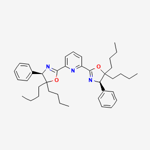 molecular formula C39H51N3O2 B11829321 2,6-Bis((R)-5,5-dibutyl-4-phenyl-4,5-dihydrooxazol-2-yl)pyridine 