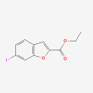 molecular formula C11H9IO3 B11829331 Ethyl 6-iodobenzofuran-2-carboxylate 