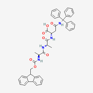 molecular formula C44H42N4O7 B11829420 Fmoc-Ala-Ala-Asn(Trt)-OH 