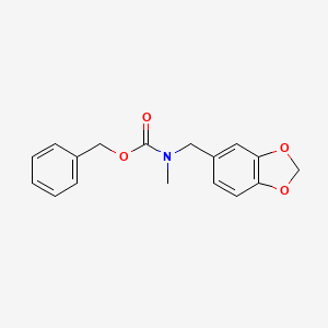 molecular formula C17H17NO4 B11829522 Benzyl (benzo[d][1,3]dioxol-5-ylmethyl)(methyl)carbamate CAS No. 68291-45-2