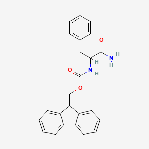 molecular formula C24H22N2O3 B11829580 (9H-Fluoren-9-yl)methyl (1-amino-1-oxo-3-phenylpropan-2-yl)carbamate 