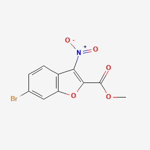 molecular formula C10H6BrNO5 B11829597 Methyl 6-bromo-3-nitrobenzofuran-2-carboxylate 