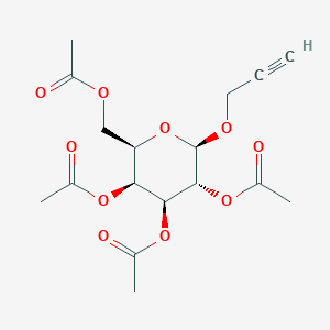 molecular formula C17H22O10 B11829625 Propargyl 2,3,4,6-tetra-O-acetyl-b-D-galactopyranoside 