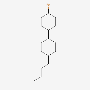 molecular formula C16H29Br B11829673 (trans,trans)-4-Bromo-4'-butyl-1,1'-bi(cyclohexane) 