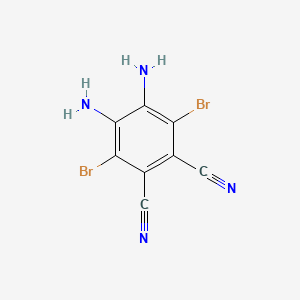 molecular formula C8H4Br2N4 B11829677 4,5-Diamino-3,6-dibromophthalonitrile 