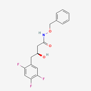molecular formula C17H16F3NO3 B11829733 (S)-N-(benzyloxy)-3-hydroxy-4-(2,4,5-trifluorophenyl)butanamide 