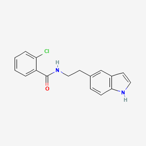 molecular formula C17H15ClN2O B11829989 2-Chloro-N-[2-(1H-indol-5-yl)ethyl]benzamide CAS No. 62679-93-0