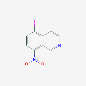 molecular formula C9H5IN2O2 B11829994 5-Iodo-8-nitroisoquinoline 