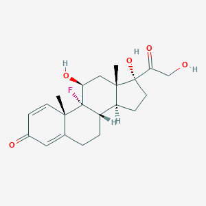 molecular formula C₂₁H₂₇FO₅ B118300 Isoflupredone CAS No. 338-95-4