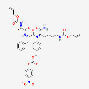 molecular formula C40H46N6O12 B11830002 Aloc-D-Ala-Phe-Lys(Aloc)-PAB-PNP 