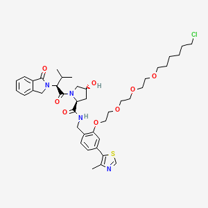 molecular formula C41H55ClN4O8S B11830117 HaloPROTAC3 