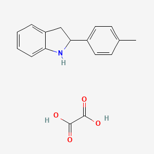 molecular formula C17H17NO4 B11830344 2-(4-Methylphenyl)indoline oxalate 