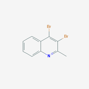 molecular formula C10H7Br2N B11830405 3,4-Dibromo-2-methylquinoline 