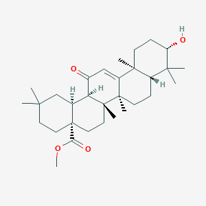 molecular formula C31H48O4 B11830444 Methyl (4aS,6aR,6bS,8aR,10S,12aS,14aR,14bS)-10-hydroxy-2,2,6a,6b,9,9,12a-heptamethyl-14-oxo-1,3,4,5,6,6a,6b,7,8,8a,9,10,11,12,12a,14,14a,14b-octadecahydropicene-4a(2H)-carboxylate 