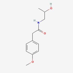 molecular formula C12H17NO3 B1183047 N-(2-hydroxypropyl)-2-(4-methoxyphenyl)acetamide 