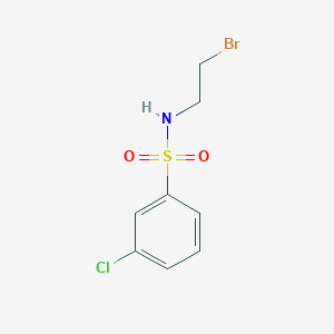 molecular formula C8H9BrClNO2S B11830491 N-(2-Bromoethyl)-3-chlorobenzenesulfonamide 