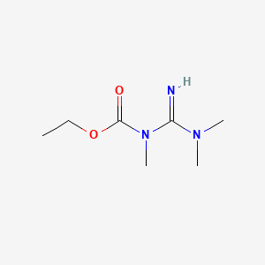 molecular formula C7H15N3O2 B11830497 N-Ethoxycarbonyl-N,N',N'-trimethylguanidine CAS No. 62806-48-8