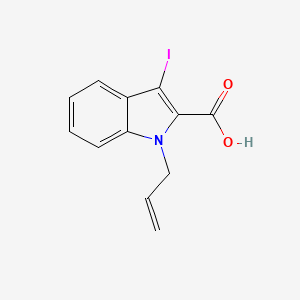 molecular formula C12H10INO2 B11830530 1-Allyl-3-iodo-1H-indole-2-carboxylic acid 
