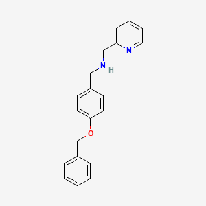 molecular formula C20H20N2O B11830561 (4-Benzyloxybenzyl)pyridin-2-ylmethylamine 