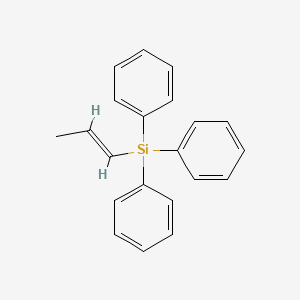 molecular formula C21H20Si B11830640 Triphenyl(prop-1-en-1-yl)silane 
