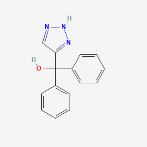 molecular formula C15H13N3O B11830649 diphenyl(1H-1,2,3-triazol-4-yl)methanol 