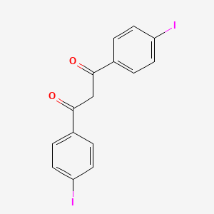 molecular formula C15H10I2O2 B11830694 1,3-Bis(4-iodophenyl)propane-1,3-dione 