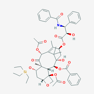 molecular formula C53H65NO14Si B118307 7-O-(Triethylsilyl) Paclitaxel CAS No. 148930-55-6