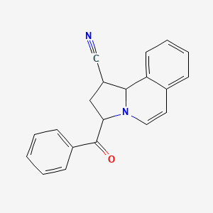 molecular formula C20H16N2O B11830801 3-Benzoyl-1,2,3,10b-tetrahydropyrrolo[2,1-a]isoquinoline-1-carbonitrile CAS No. 32896-96-1