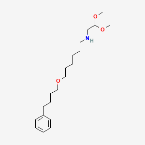 molecular formula C20H35NO3 B11830922 N-(2,2-dimethoxyethyl)-6-(4-phenylbutoxy)hexan-1-amine 
