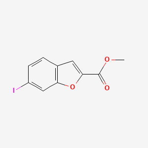 molecular formula C10H7IO3 B11830946 Methyl 6-iodobenzofuran-2-carboxylate 