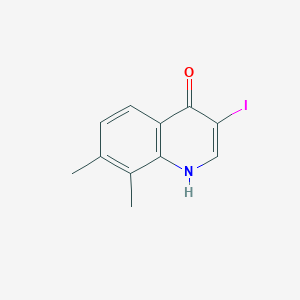molecular formula C11H10INO B11830981 3-Iodo-7,8-dimethylquinolin-4(1H)-one 