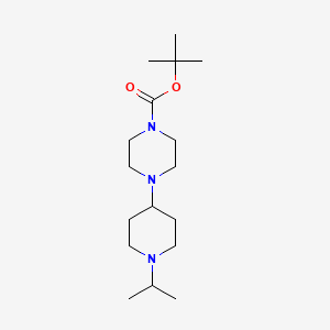 molecular formula C17H33N3O2 B11831041 1-Boc-4-(1-isopropyl-4-piperidyl)piperazine 
