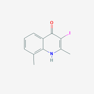 molecular formula C11H10INO B11831085 3-Iodo-2,8-dimethylquinolin-4(1H)-one 