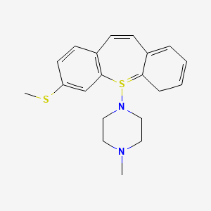 molecular formula C20H24N2S2 B11831119 Dihydrobenzo[b][1]benzothiepin-5-yl)piperazine 