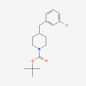 molecular formula C17H24ClNO2 B11831152 tert-Butyl 4-(3-chlorobenzyl)piperidine-1-carboxylate 